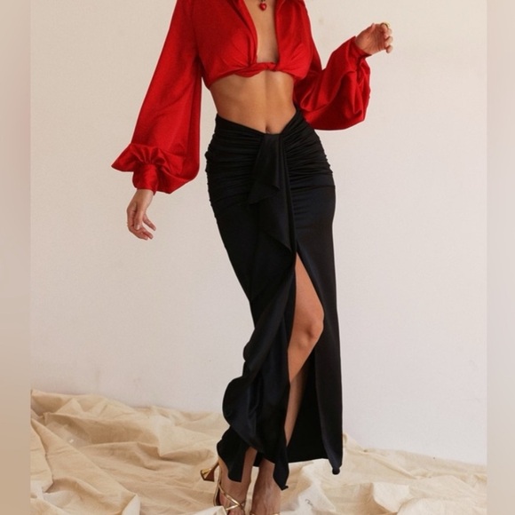 House of CB Dresses & Skirts - House of CB Arla Silk Maxi Skirt